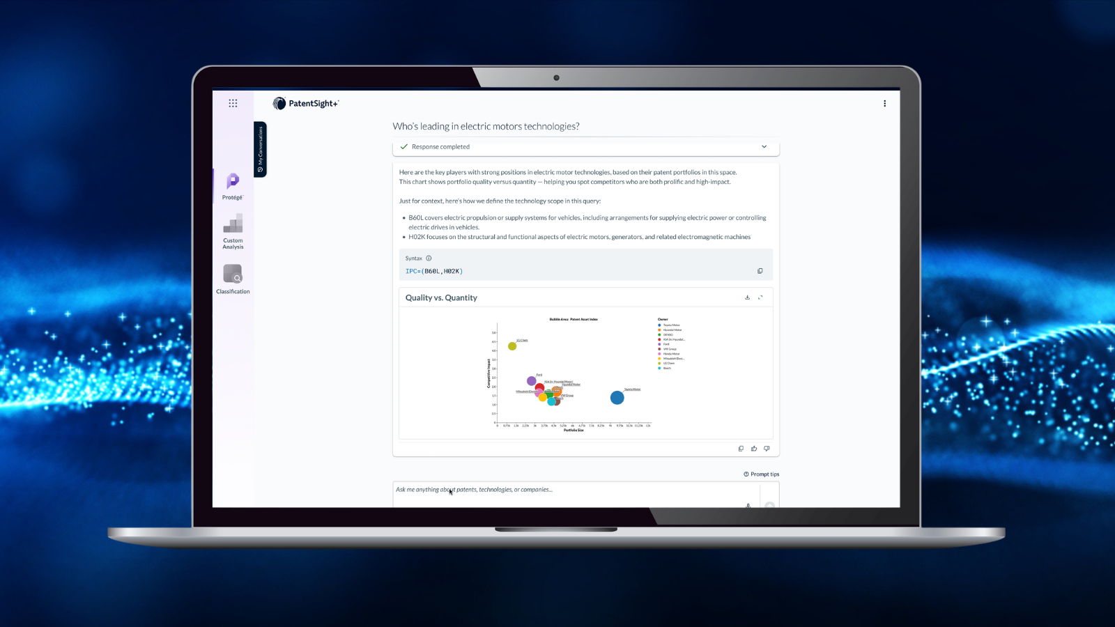 LexisNexis, PatentSight+™에서 전략적 IP 의사 결정 가속화를 위한 Protégé™ AI Assistant 출시 예정 발표